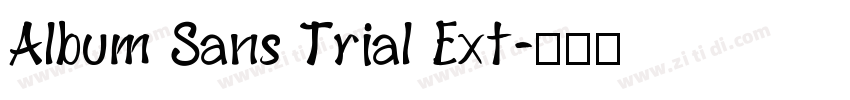 Album Sans Trial Ext字体转换